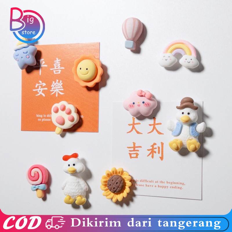 Hiasan Kulkas Magnet Karakter Tempelan Kulkas Aesthetic Tempelan Kulkas Magnet 3D Magnet Kulkas Unik