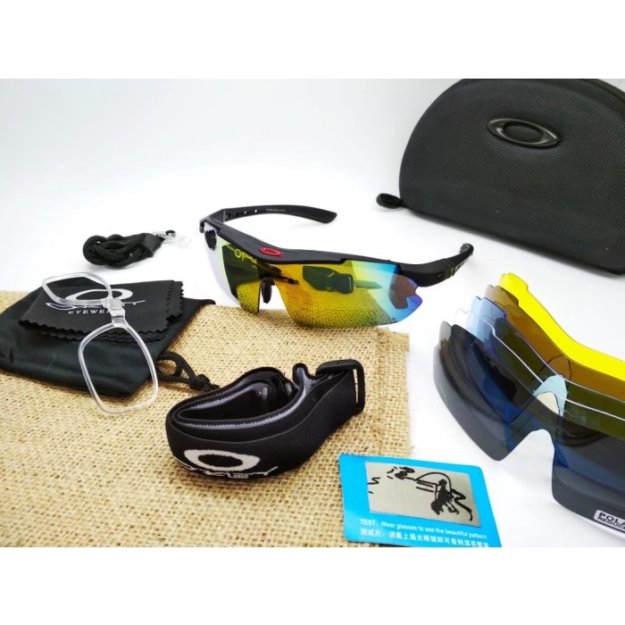 Kacamata Sepeda Oakley Quantum 5 lensa Kaca Mata Mewah Authentic