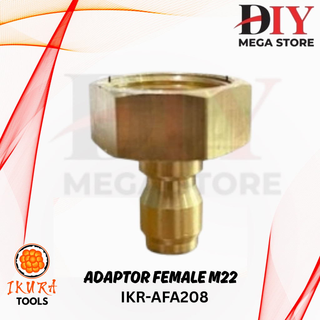 Quick release adaptor M22 female adaptor output mesin jet cleaner -  Adaptor selang jet cleaner quic