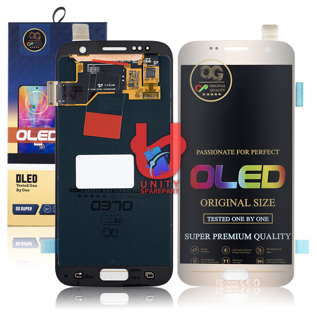 LCD TOUCHSCREEN ( OLED OG SUPER ) SAMSUNG GALAXY S7 / S7 FLAT / G930 COMPLETE