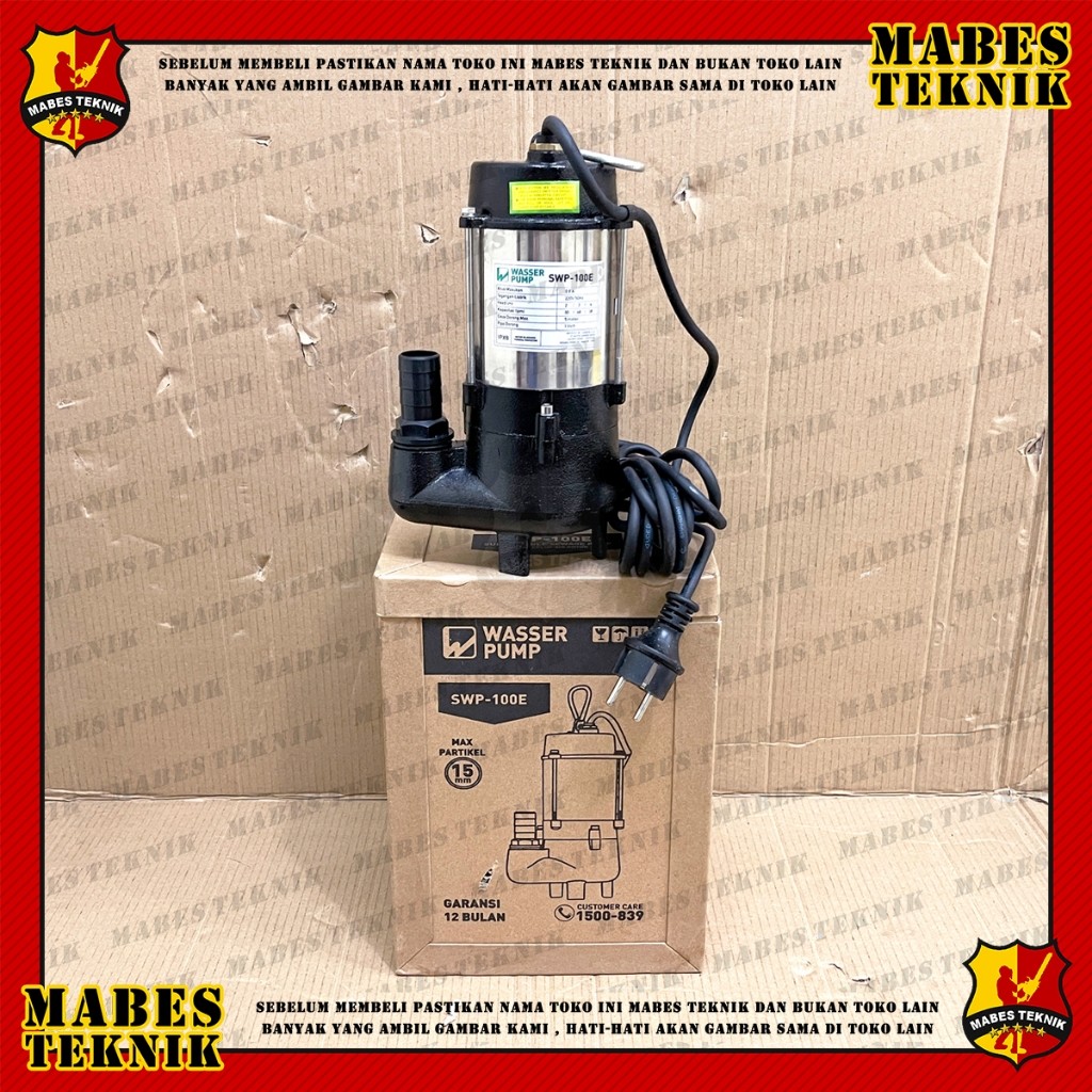 POMPA CELUP AIR KOTOR WASSER SWP-100E / POMPA WASSER SWP-100E MANUAL