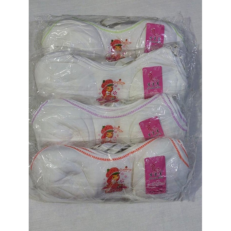 BH Bra Remaja Tanpa Kawat Bra Anak Remaja SD SMP Bra Anak Premium - 34/75, Putih