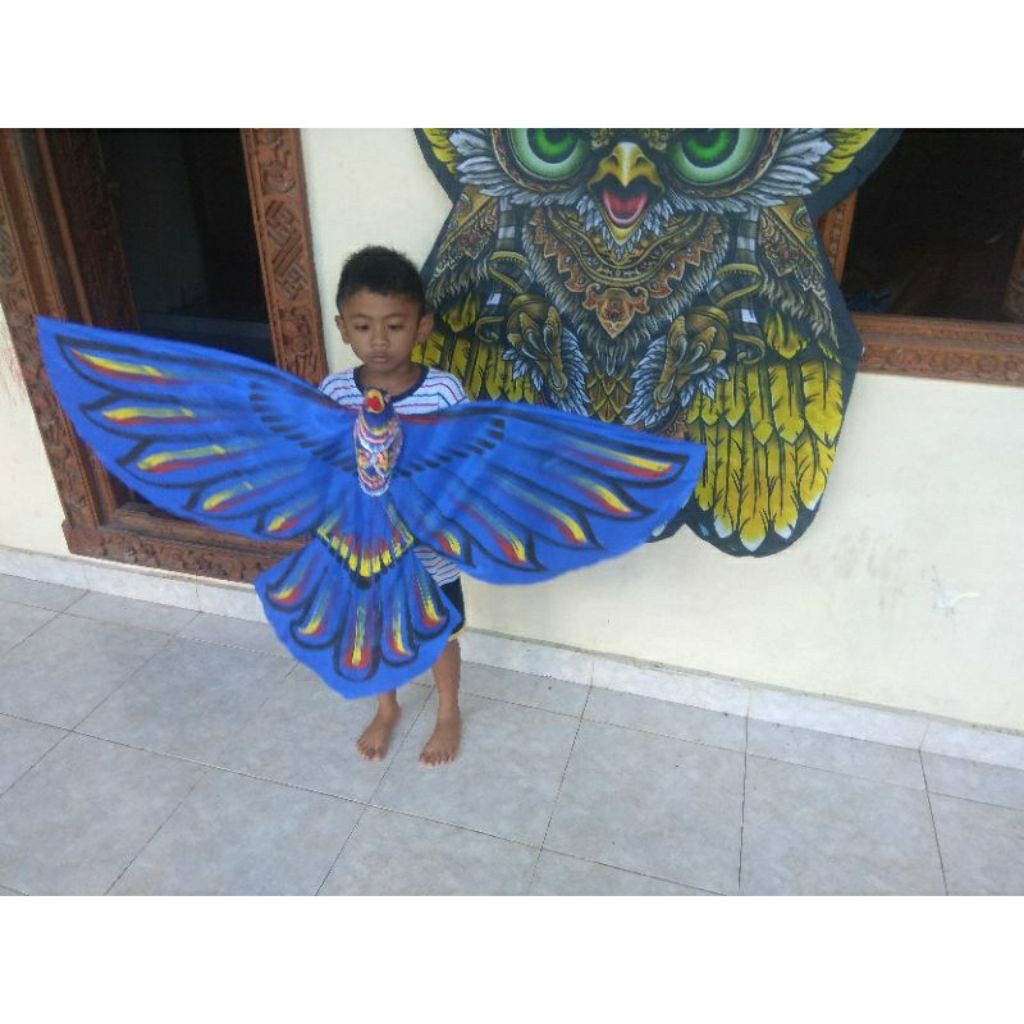 Layangan Kain Karakter Burung Garuda Burung Elang/ Layangan Hias Layangan Pantai Motif Burung Bahan 