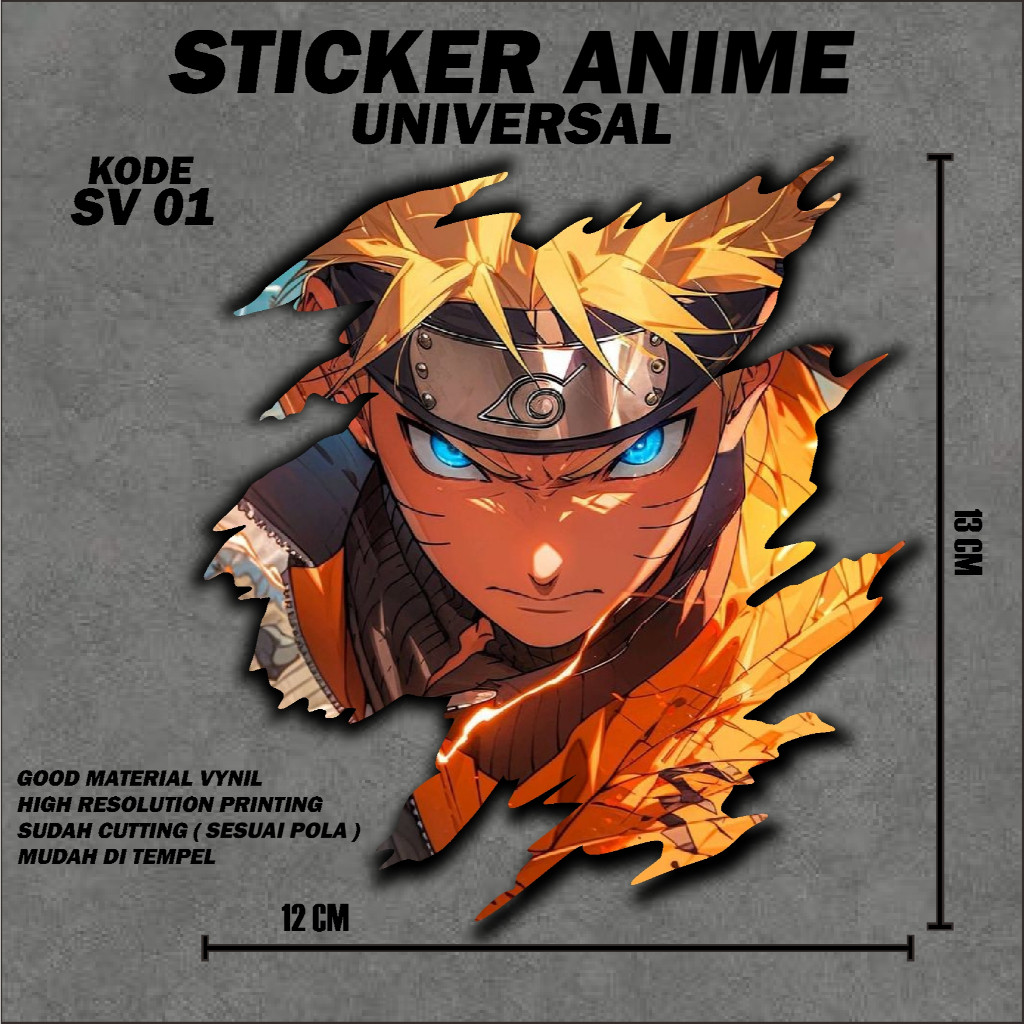 

Sticker Vynil Anime Naruto Stiker Sudah Printcut Siap Tempel