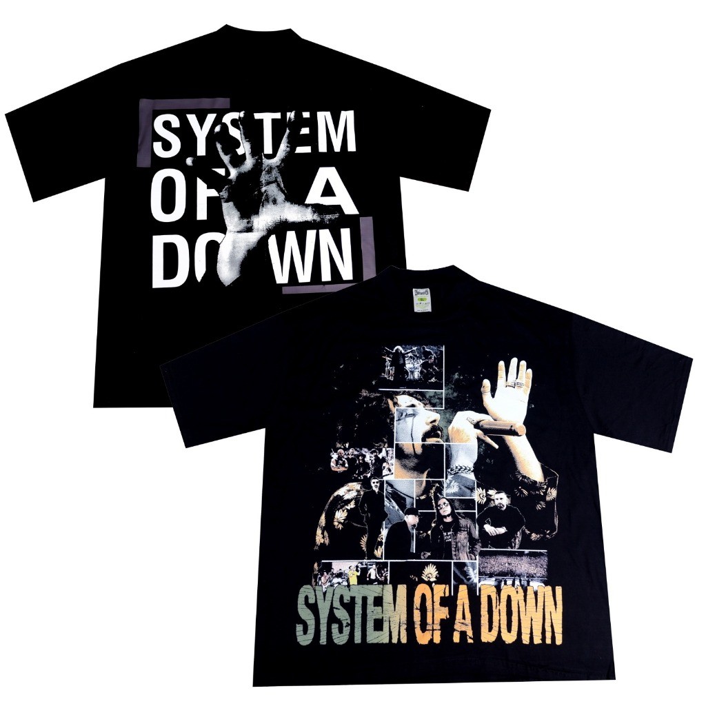 HOT System Of A Down Music Band T-shirt Bootleg Vintage Oversize