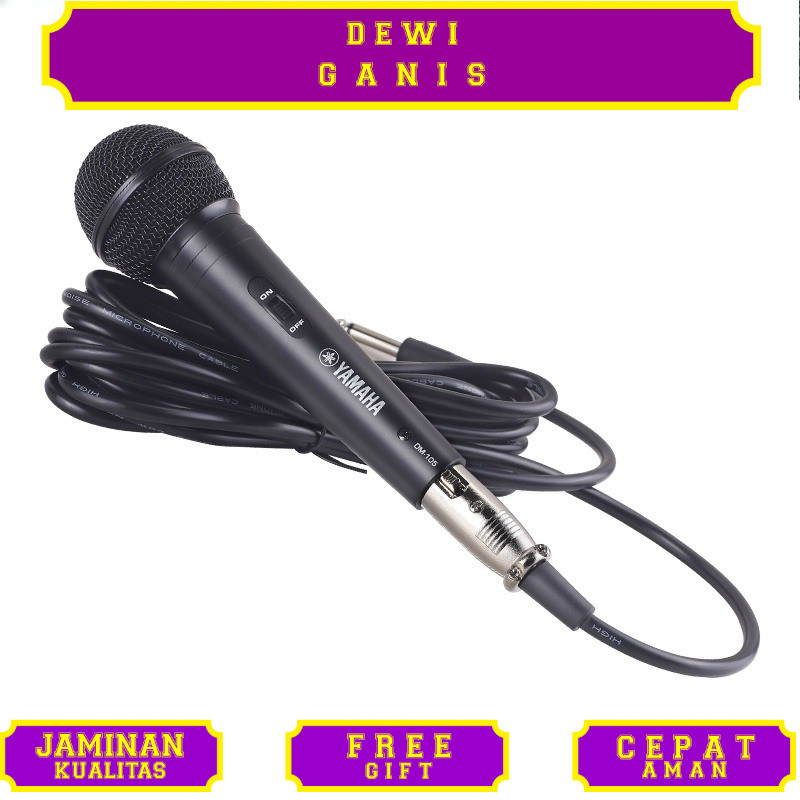 yamaha/original DM-105,wired microphone,mic kabel,microphone kabel,mic karaoke,kabel mik,mikrofon ka