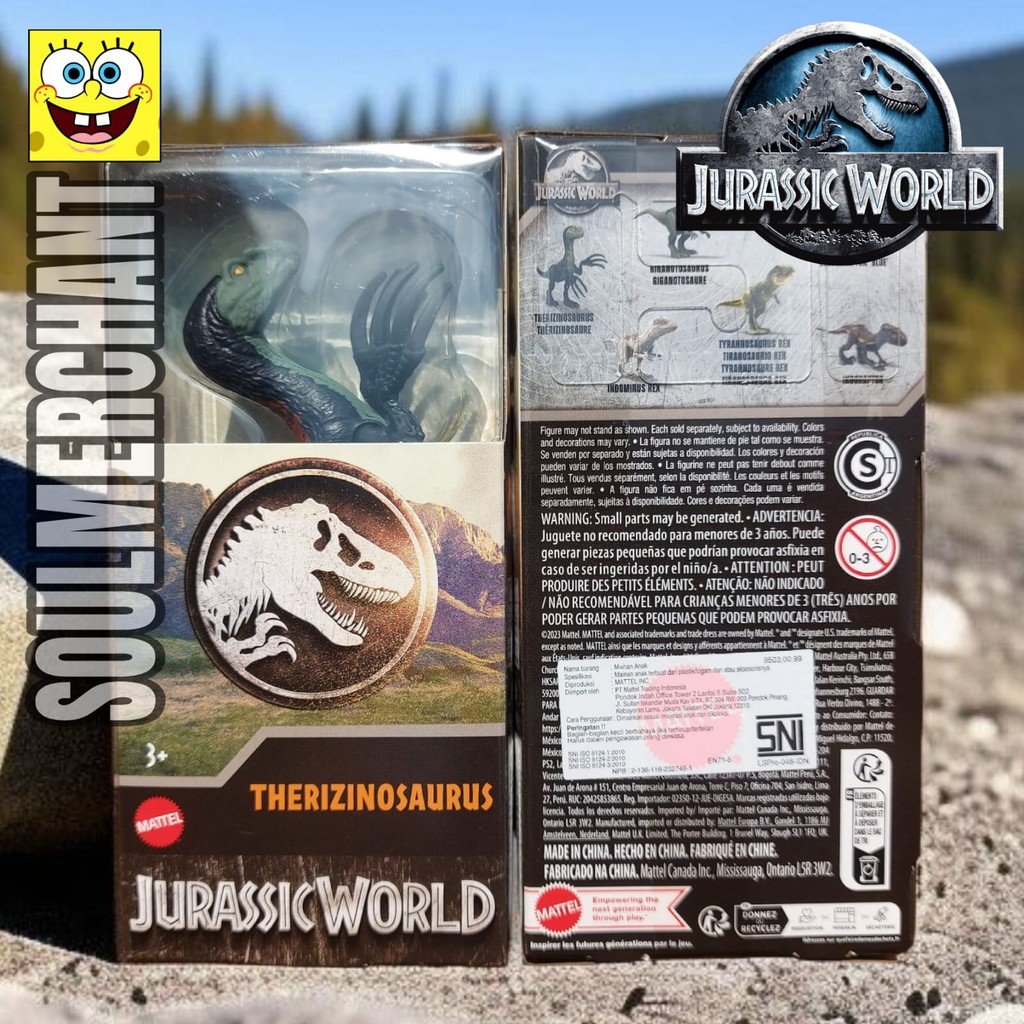 Jurassic World Therizinosaurus Mini Figure Dinosaurus Original Mattel