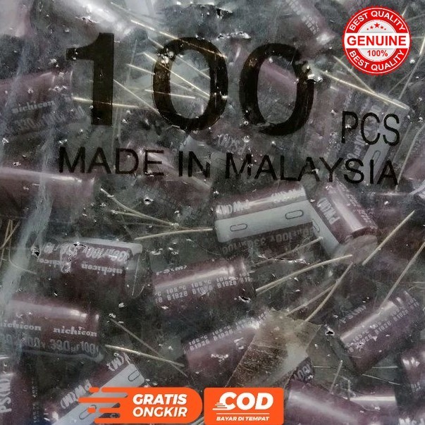 ELCO ELKO 330UF 100V 330 UF 100 VOLT NICHICON