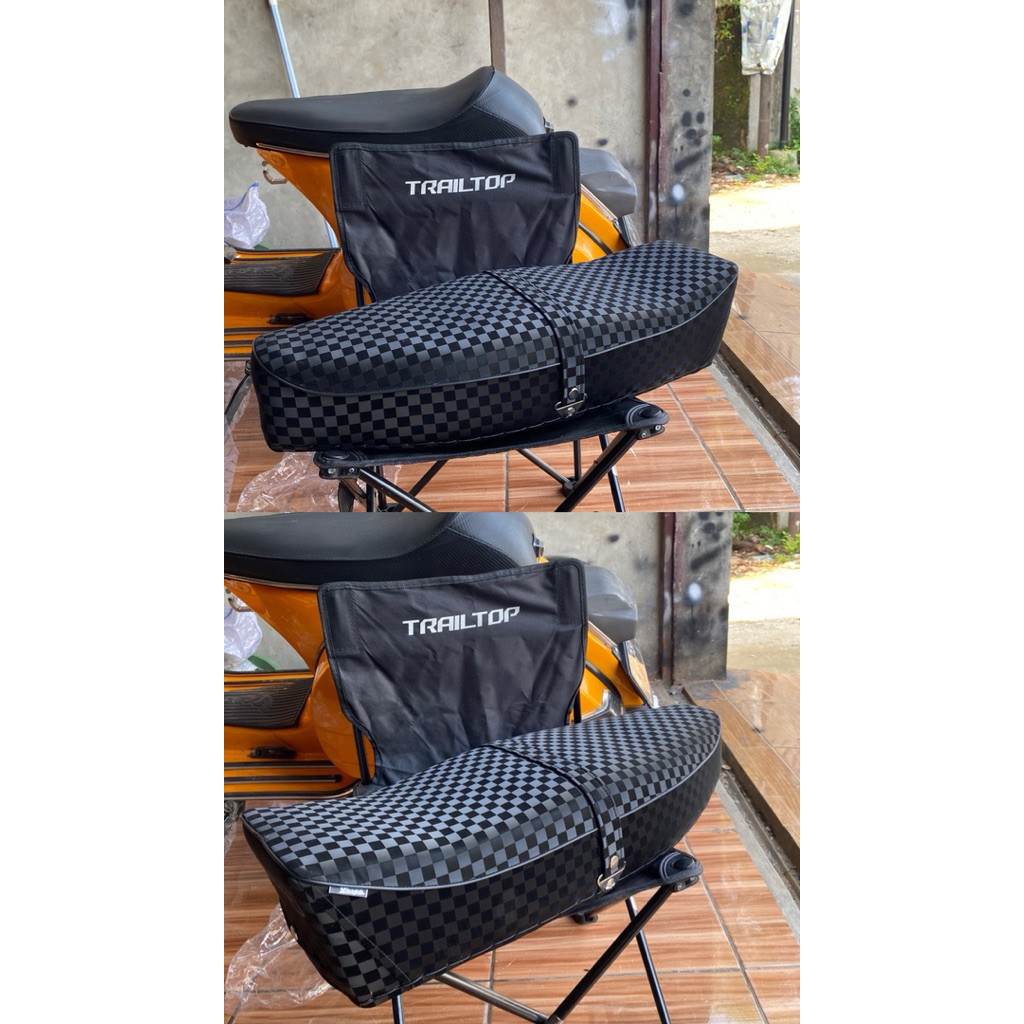 Jok panjang model piaggio motip catur vespa super sprint vbb px exlusive px