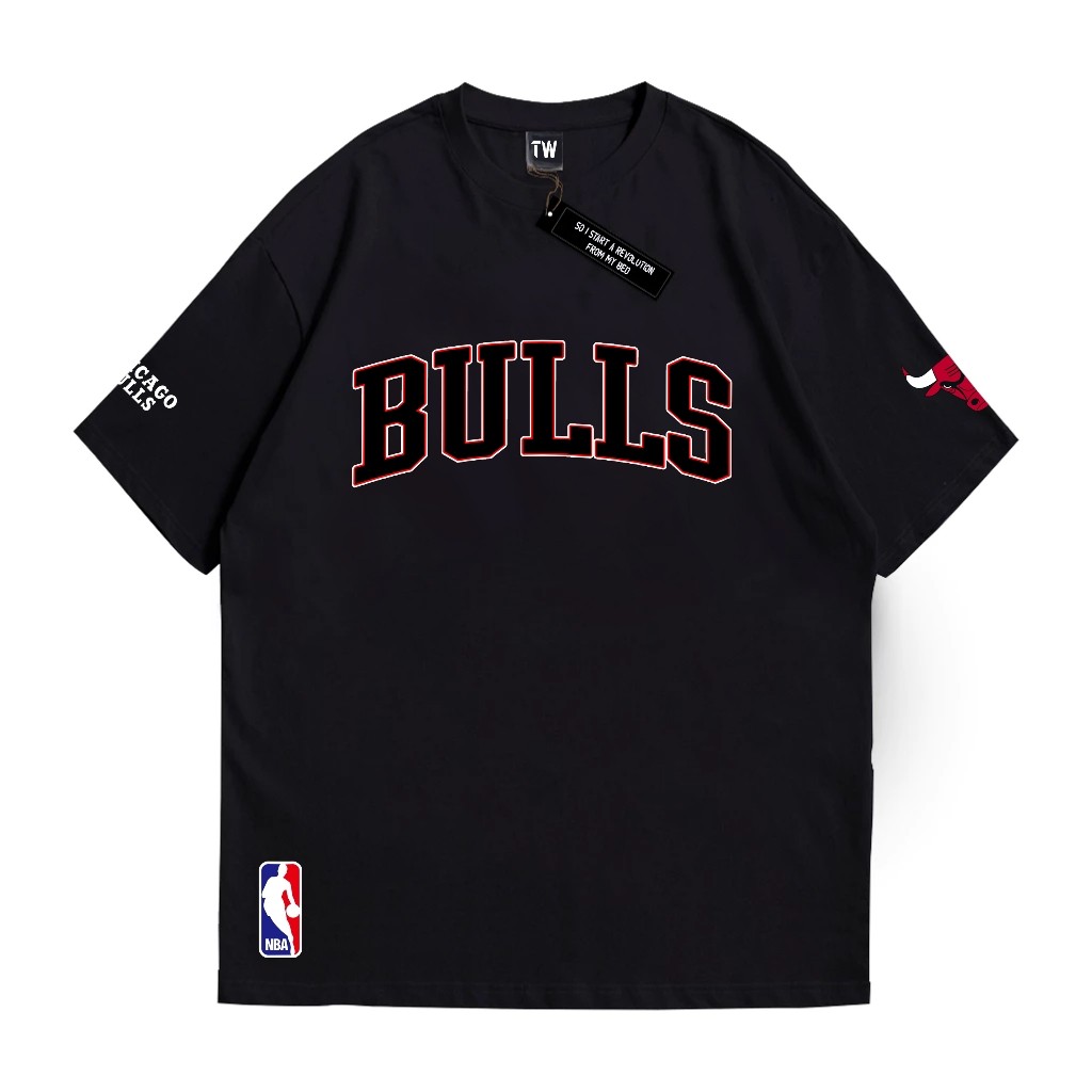 Twins T-shirt Chicago Bulls Vintage Black Unisex
