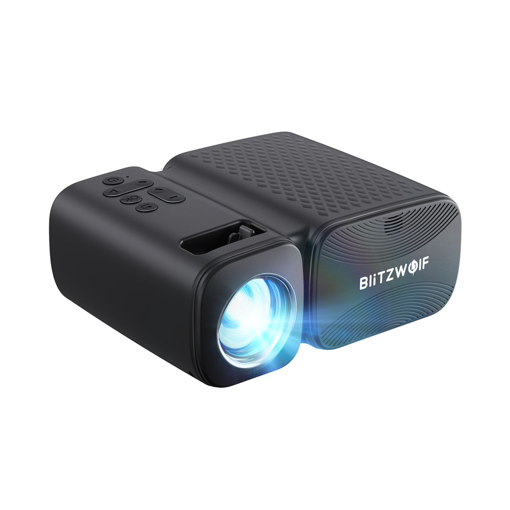 Blitzwolf V3 Mini WIFI Projector 5G-WIFI Screen Mirroring Wireless 1080P Supported Bluetooth 5.0 250