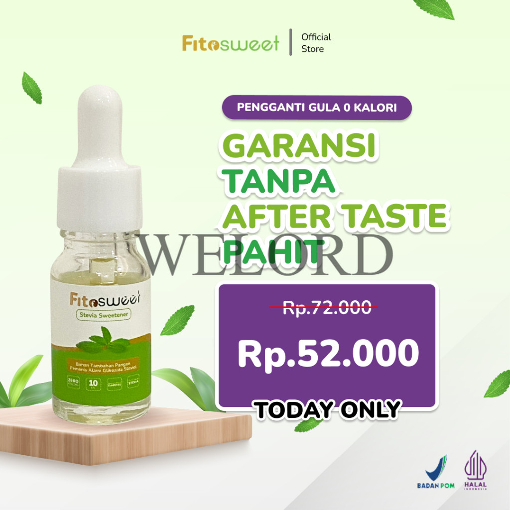 

Promo Stevia Tetes Fitosweet Diet Stevia Alami Tanpa Bahan Tambahan 10ml
