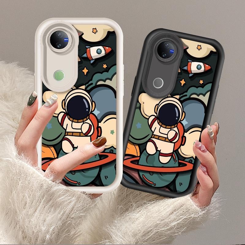 Astronaut Phone Cover For VIVO V50 5G Case VIVOV50 5G Cute Funny Cartoon Shockproof Soft Silicone Ph