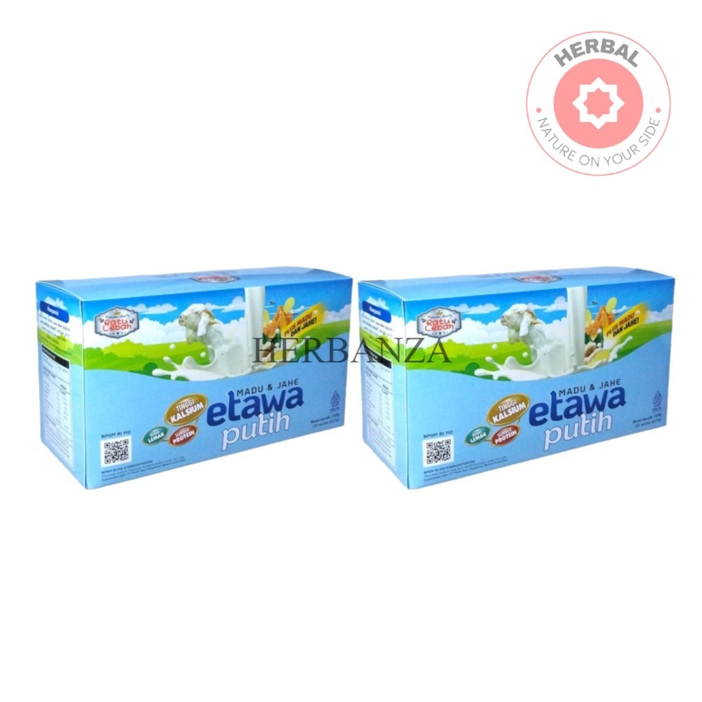 2 BOX Susu Kambing Etawa Putih Jahe 200 g – Susu Etawa Bubuk Rasa Jahe Hangat – BPOM