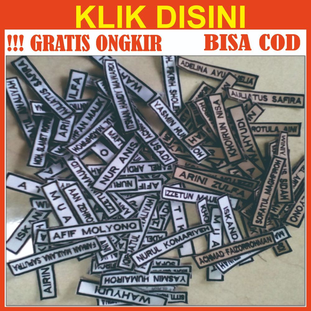 NAMA BORDIR CUSTOM/ BORDIR KOMPUTER