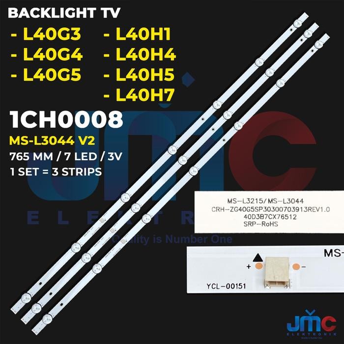 WP99 Backlight TV 40 Inch L40G3 L40H2 L40G4 L40G5 L40H4 L40H5 L40H7 MS-L3215 V2