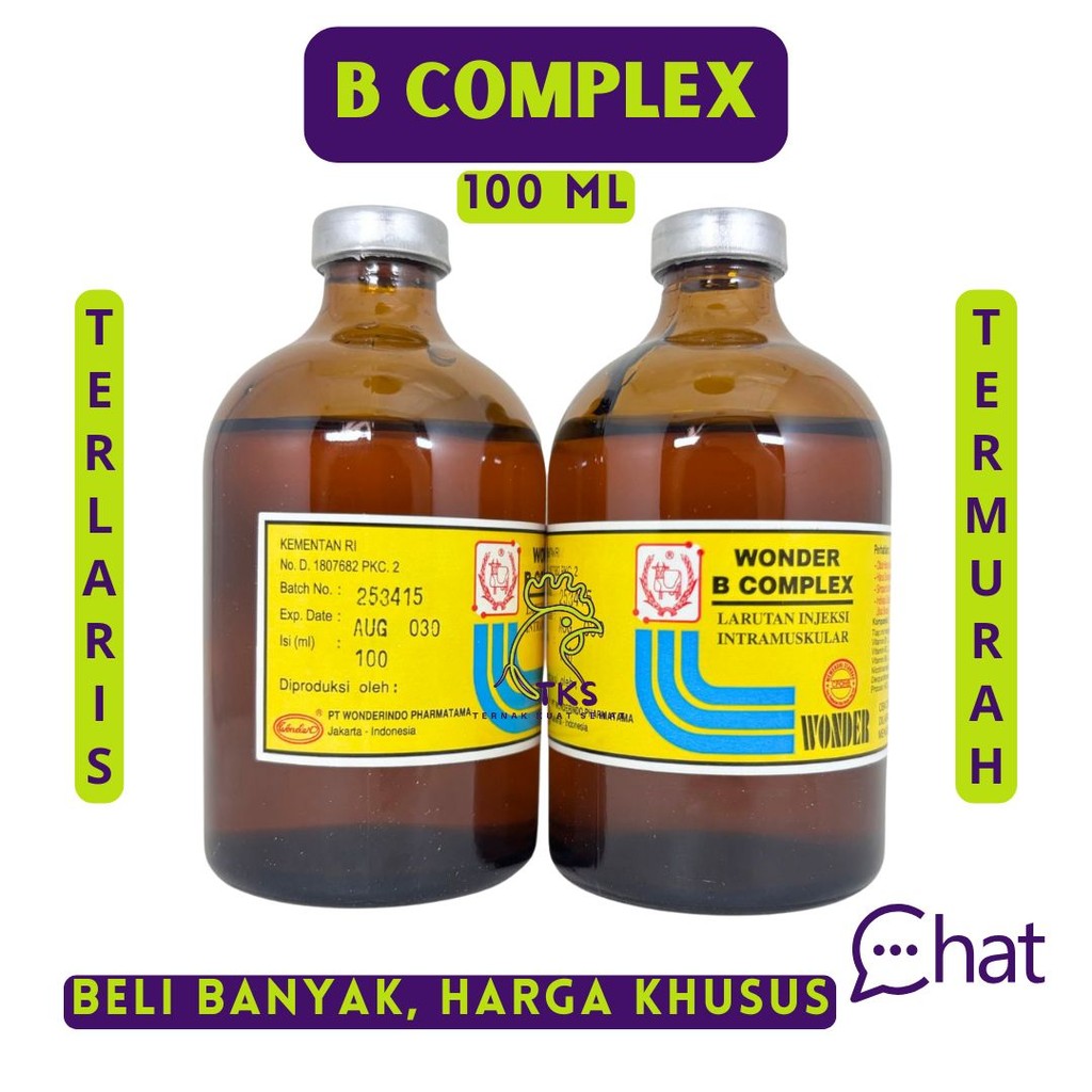 WONDER B COMPLEX 100 ml - Vitamin B Kompleks Hewan