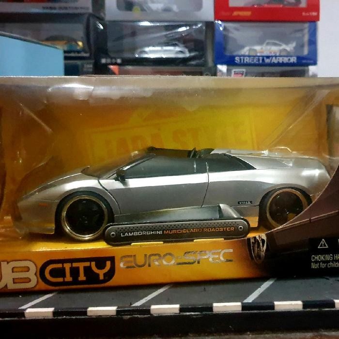 Diecast Jada Toys Dub City Uero Spec Lamborghini Murcielago Roadster Silver