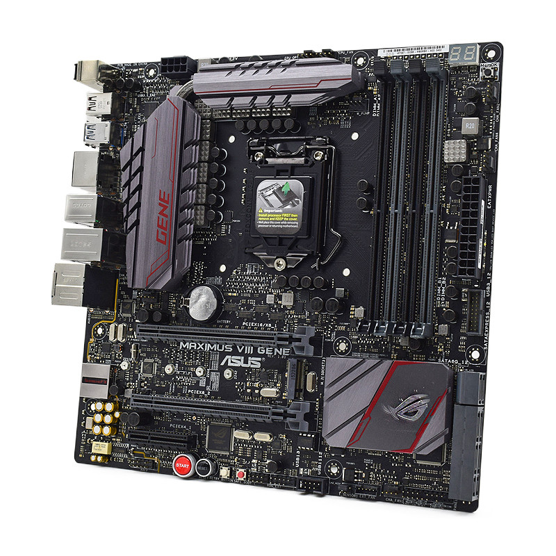 ASUS MAXIMUS VIII GENE Intel Z170 Motherboard CPU i5-6500 I3-6100 I3-6320 I3-7100 DDR4 64G Memory SA