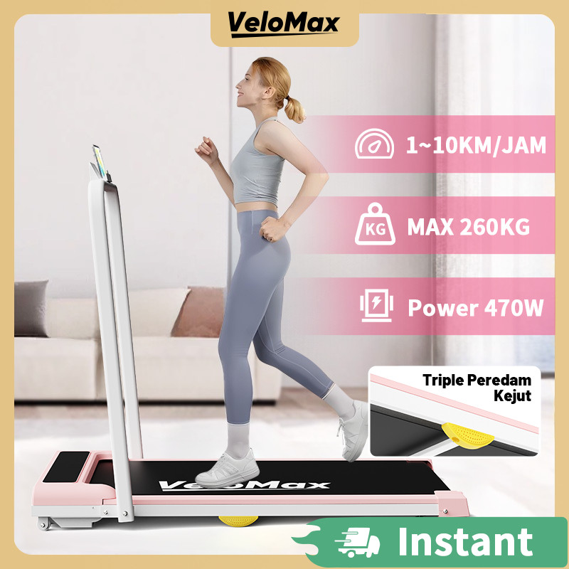 [VeloMax ] Treadmill listrik, treadmill lipat portabel, treadmill berdaya rendah/matras lari