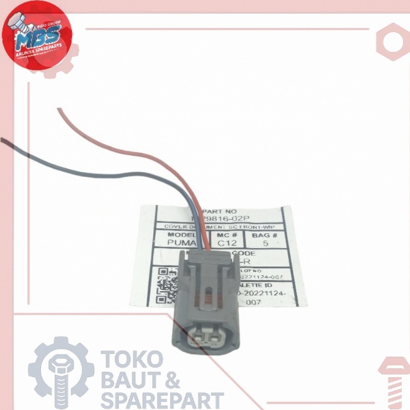 soket stelan langsam injektor eot honda vario pcx adv sonic pin 2 Original soket waterproof