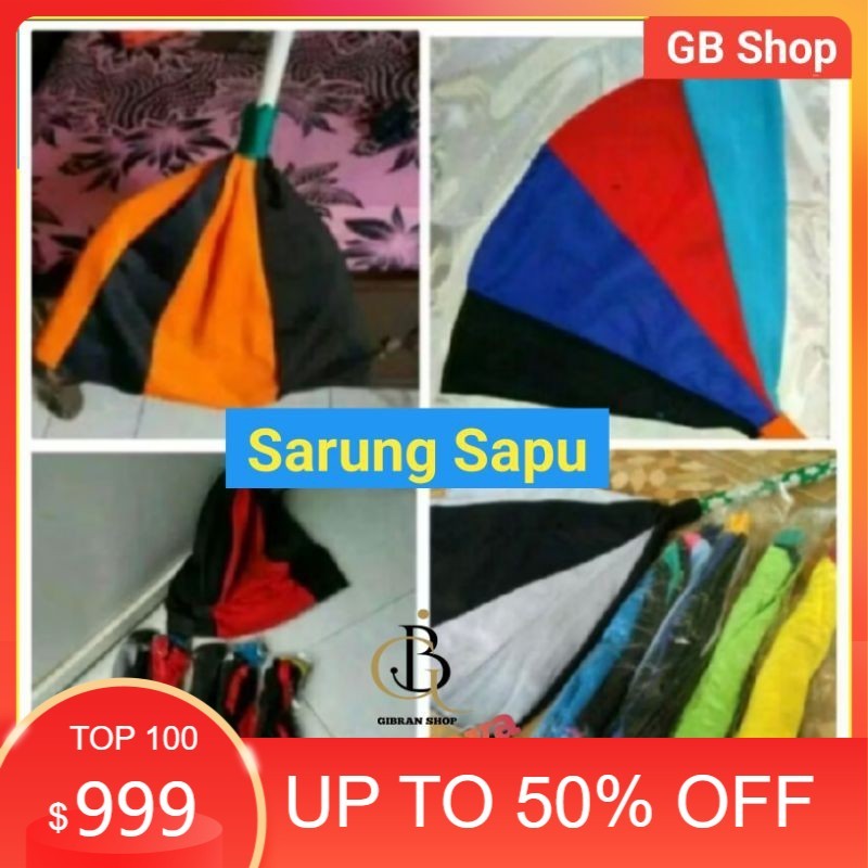 sarung Sapu lantai, pelindung sapu lantai, bungkue sapu lantai kain perca Best Seller