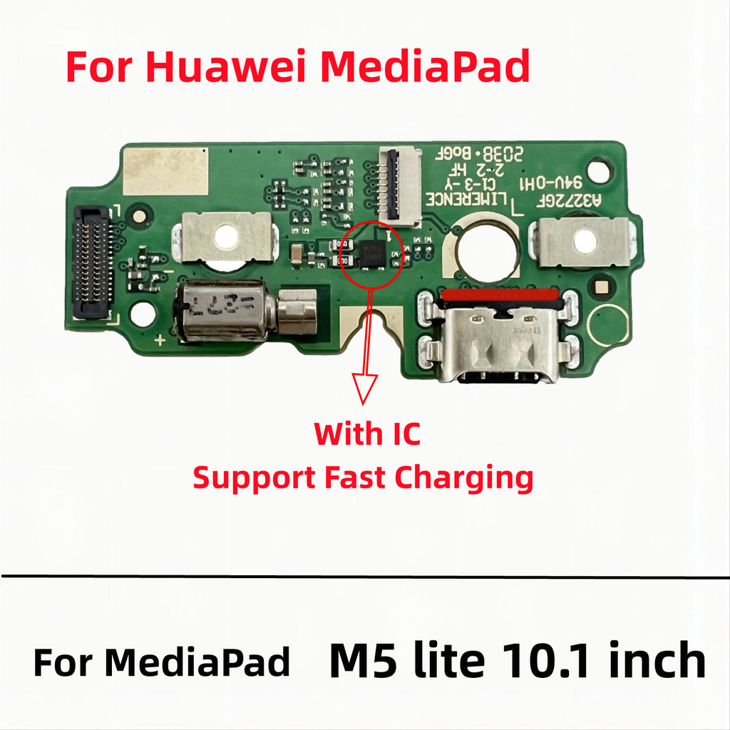 Original USB arger Dock Board arging Port Flex Cable For Huawei MeaPad M5 Lite 10.8 SHT-AL09 SHT-W09