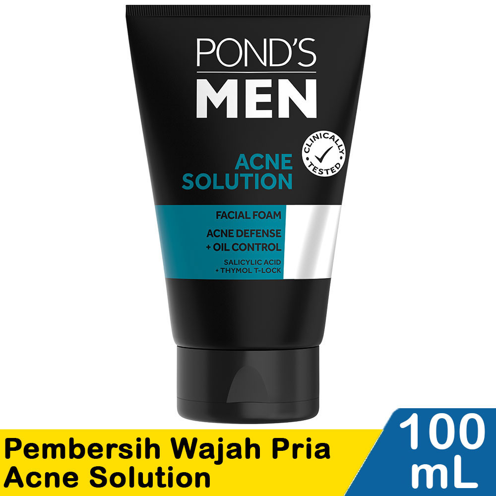 PONDS MEN PEMBERSIH WAJAH ACNE SOLUTION 100mL