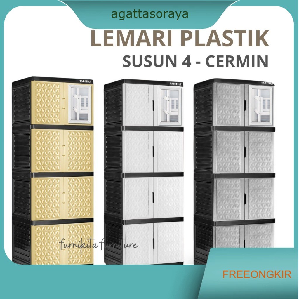 LEMARI PLASTIK TABITHA SUSUN 4 MINI TABITHA