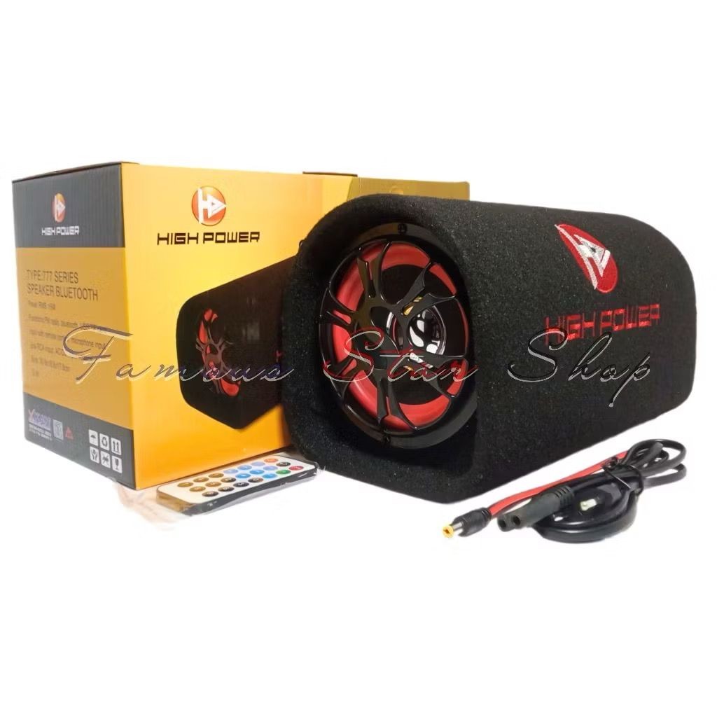 SERBA COD Speaker Aktif/Speaker Tabung High Power 777 Bluetooth Radio Bluetooth 5 Inch Black