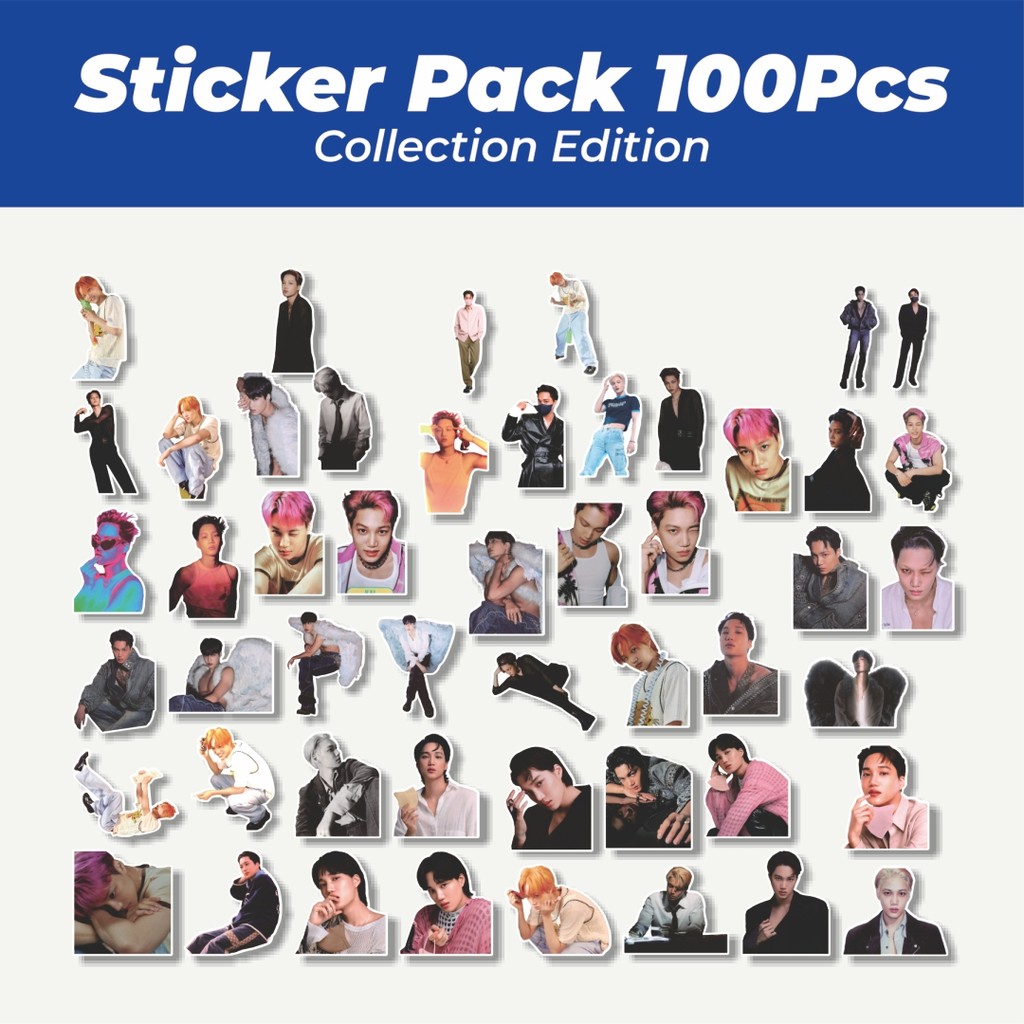 Hot Stiker EXO22 - Kai 01 Lucu Anti Air Stikers Berperekat Waterproof Sticker Decal Buat Motor Helm 