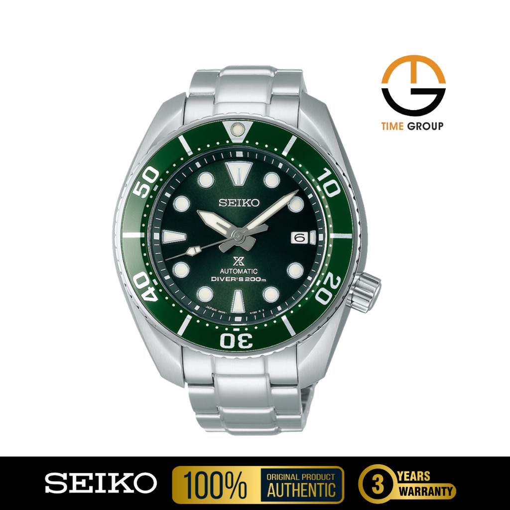 JAM TANGAN PRIA SEIKO SPB103J1 SPB103 PROSPEX SUMO HULK BASELWORLD 2019 STAINLESS STRAP SILVER GREEN