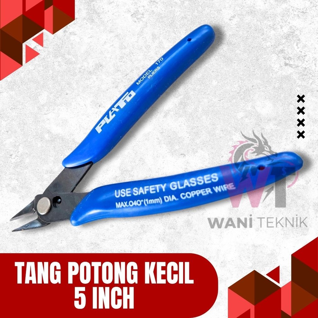 Tang Potong Kecil 5 Inch | Untuk Kabel, Kawat, & DIY Elektronik
