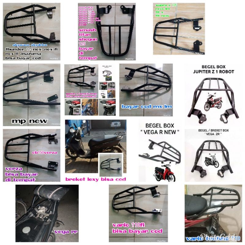 karrinustore - Breket Motor Supra x 125 Mio gt  Vixion Old /New Scoopy Genio  Vario 150 Megapro Thun