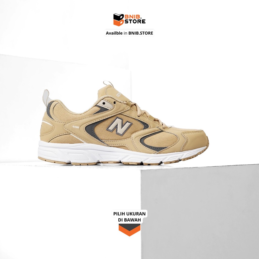 Sneakers Pria NB 408 Khaki Original
