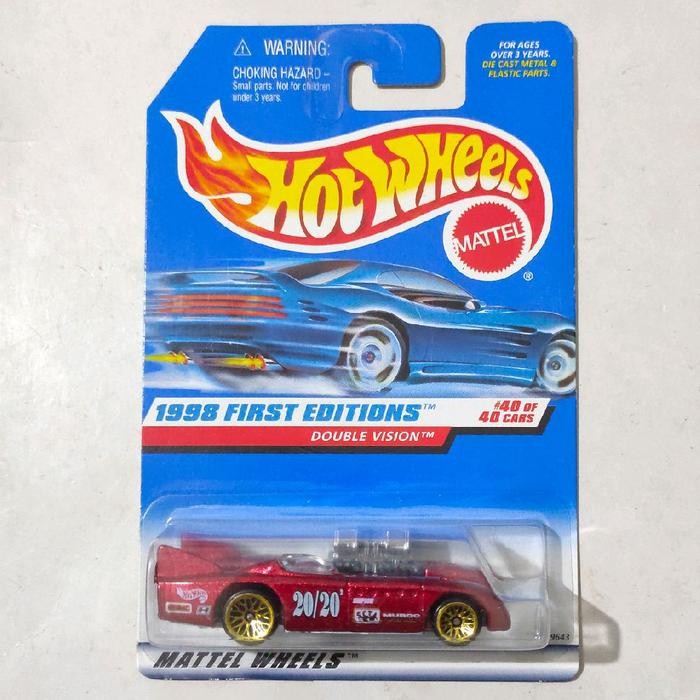 Hotwheels Hot Wheels Double Vision merah 1998 First Editions