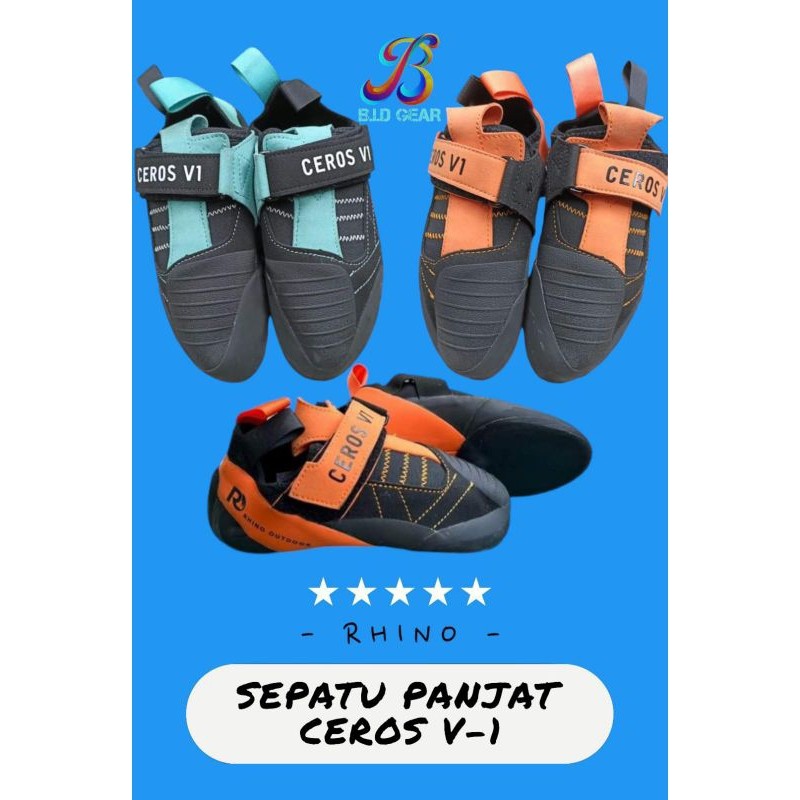 SEPATU PANJAT TEBING CLIMBING SHOES CEROS V1 serupa lasvortiva madrock five Ten Tenaya evolv