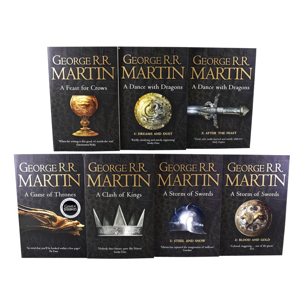 Novel (Versi Eng) Hard Cover Game of Thrones Collection A Song of Ice and Fire George R.R. Martin Bo