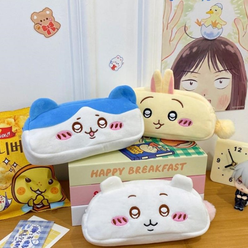 Miniso iikawa Usagi Haiware Cartoon Pencil Case Comic Surrounng Stationery Storage Bag Kawaii Wallet