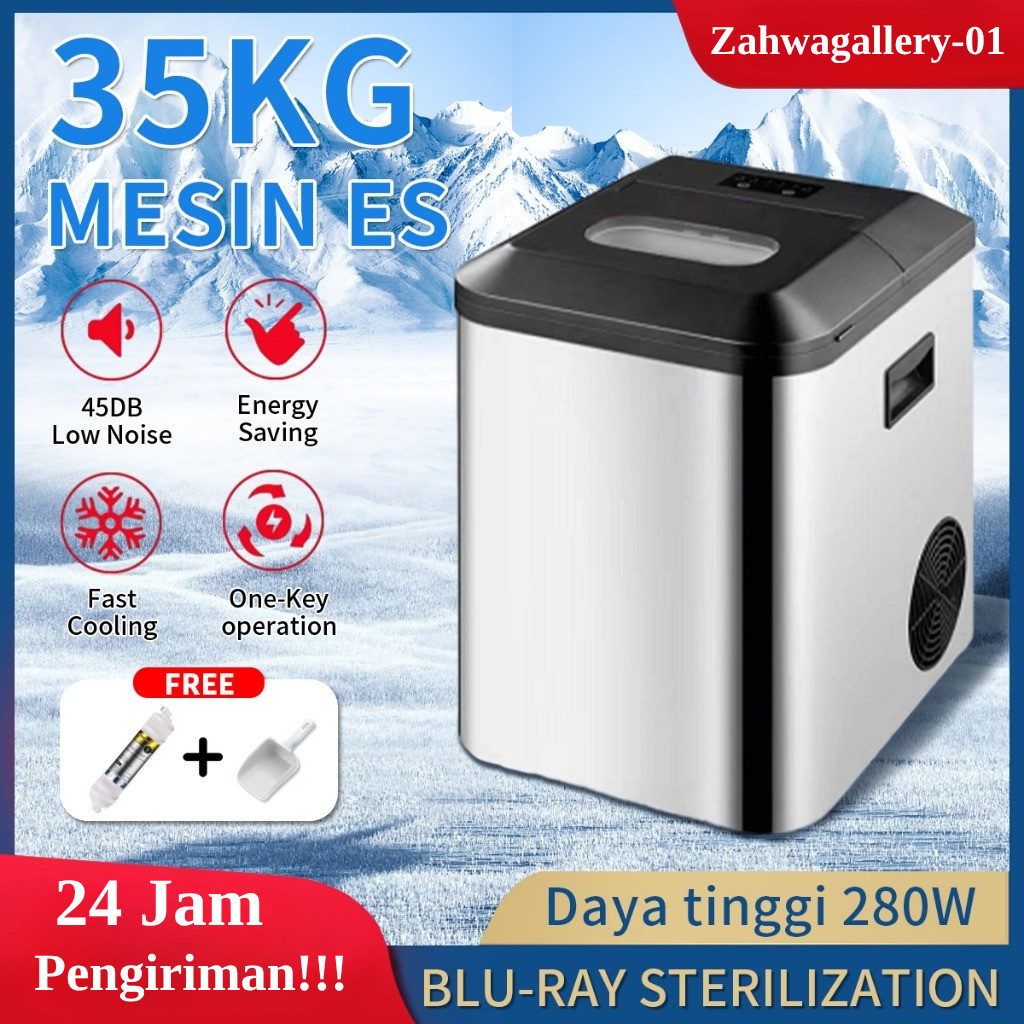 Mesin Pembuat Es Batu 35KG/24 Hari Ukuran Es Besar