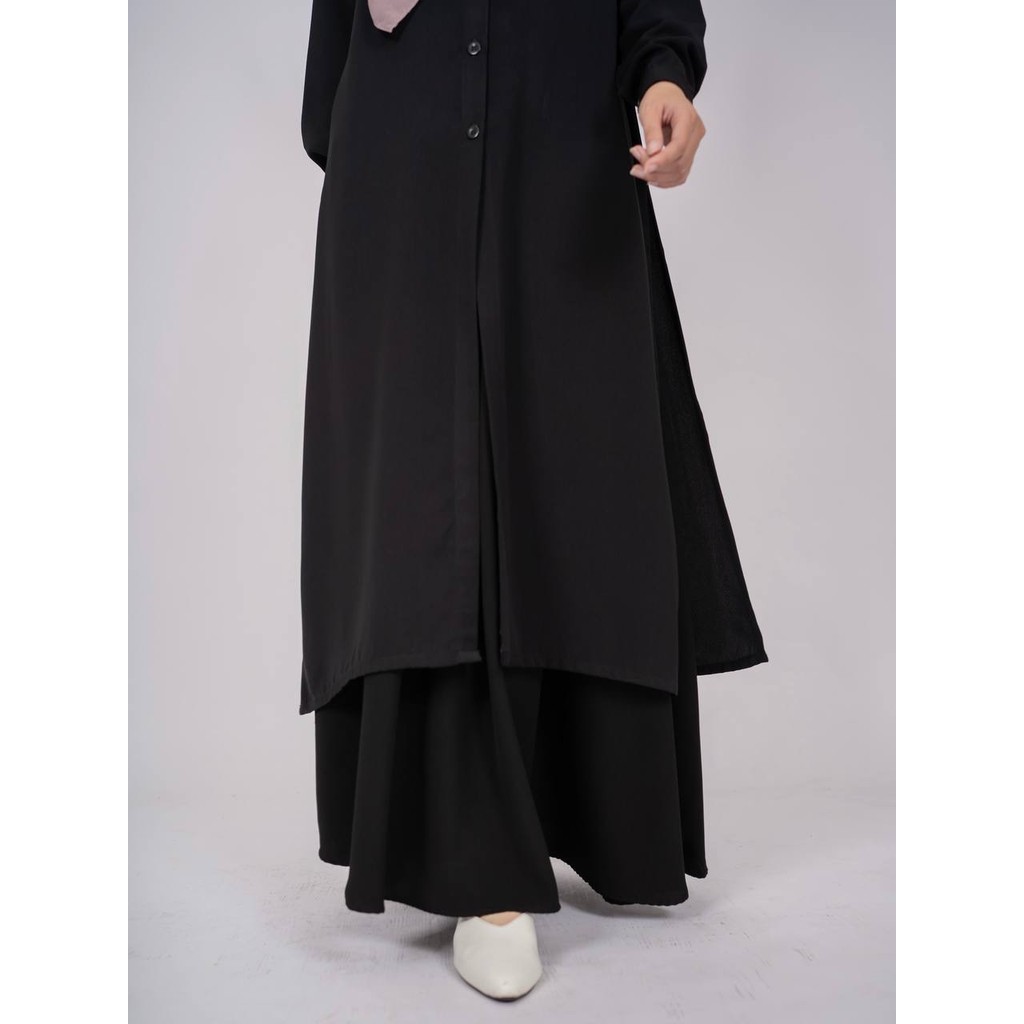 Gratong Azmiza-Hanum Tunik-(Tunik Only)-(Atasan Lengan Panjang Daily Umroh Haji Bahan Sahara