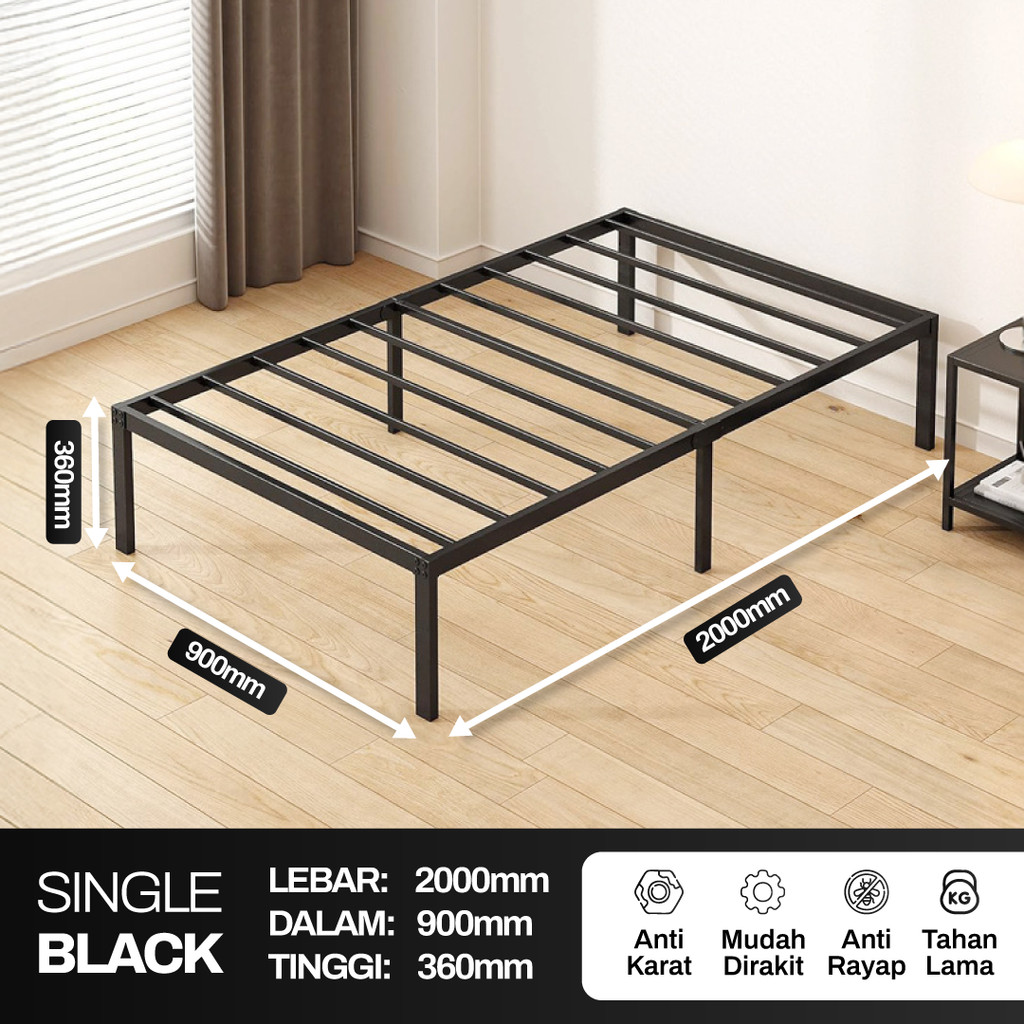 Dipan Tempat Tidur Dipan Kasur 180x200 Dipan 120x200 Ranjang Besi Ranjang Kasur Ranjang Besi 120x200