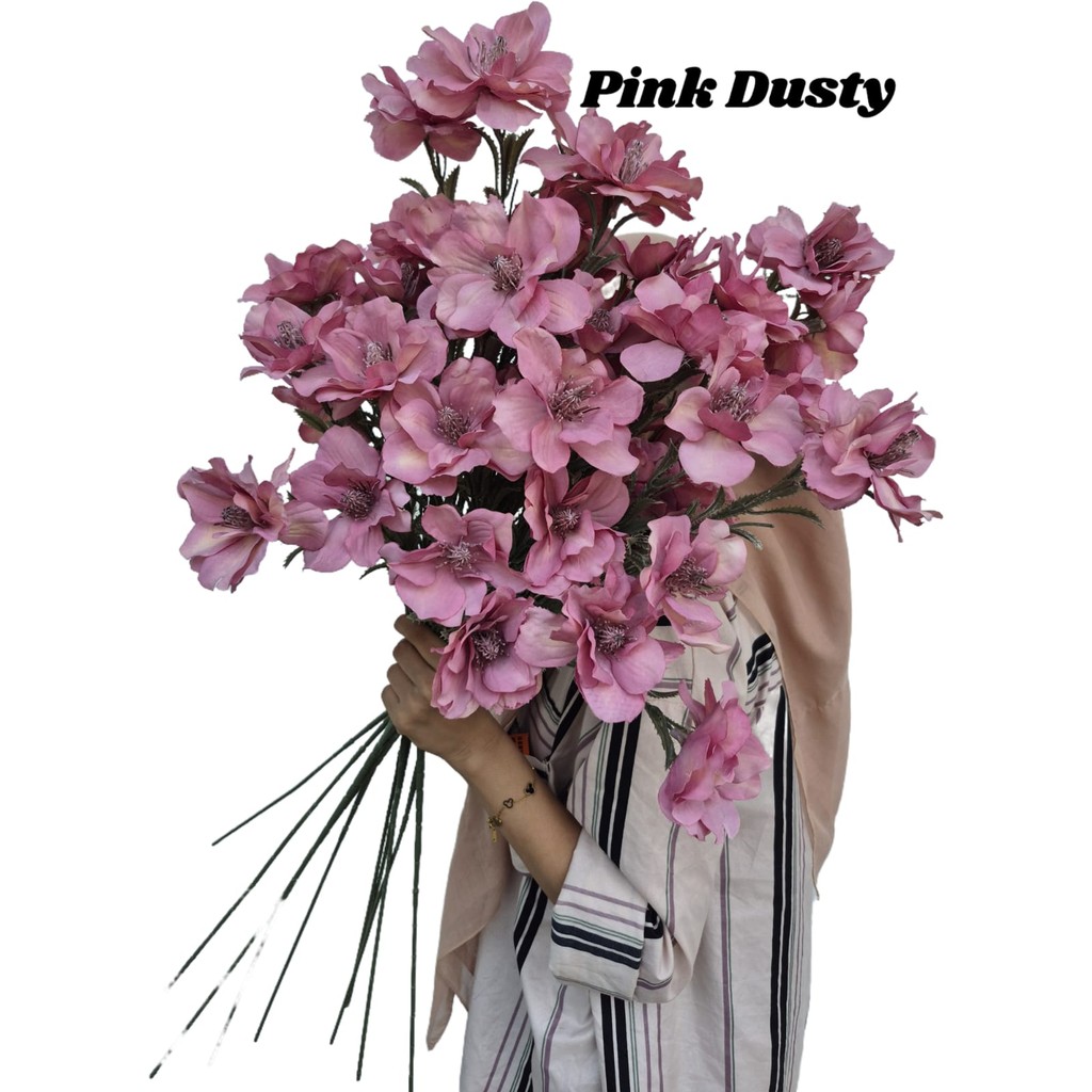 Bunga Artificial Dekorasi Poppy Spring K5 Good Quality