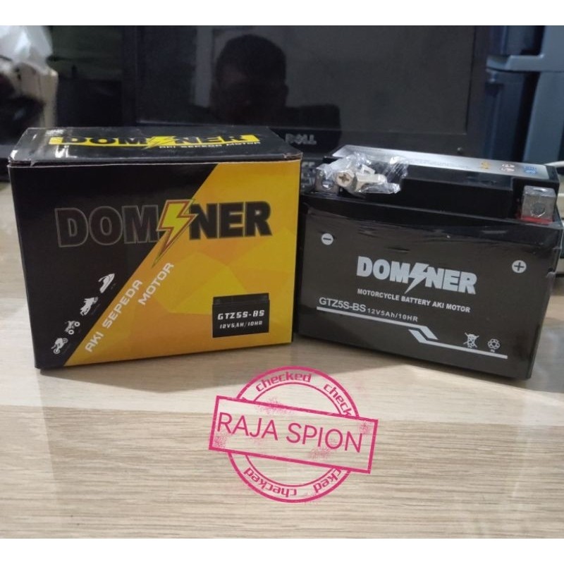 Aki full kering dominer gtz5s/aki full kering karisma Murah/aki kering dominer ytx5l