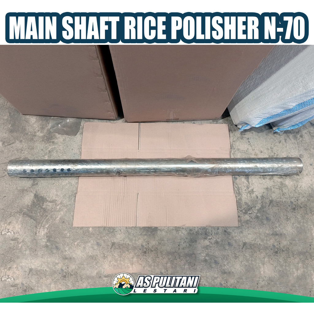 Mainshaft / As utama Rice Polisher Mesin poles Beras N70 As_Puli Tani Lestari