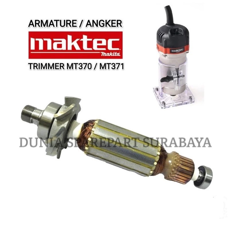 Sparepart Maktec MT370 / MT371 Armature Mesin Trimmer Maktec MT 370 / MT 371