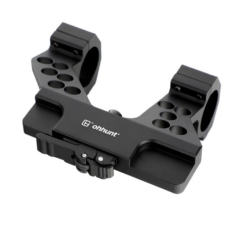 AK Side Rail Scope Mount with Integral 25.4mm 30mm Ring Quick Detach System For AK47 AK74 Black