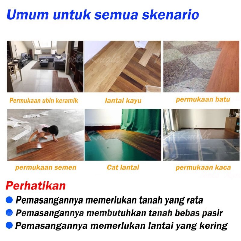ARFSHOP Reaim Vinyl Lantai Marbel UK 60 x 60 cm/30 x 30 cm/Vinyl Sticker Lantai Marmer Granit Wallpa