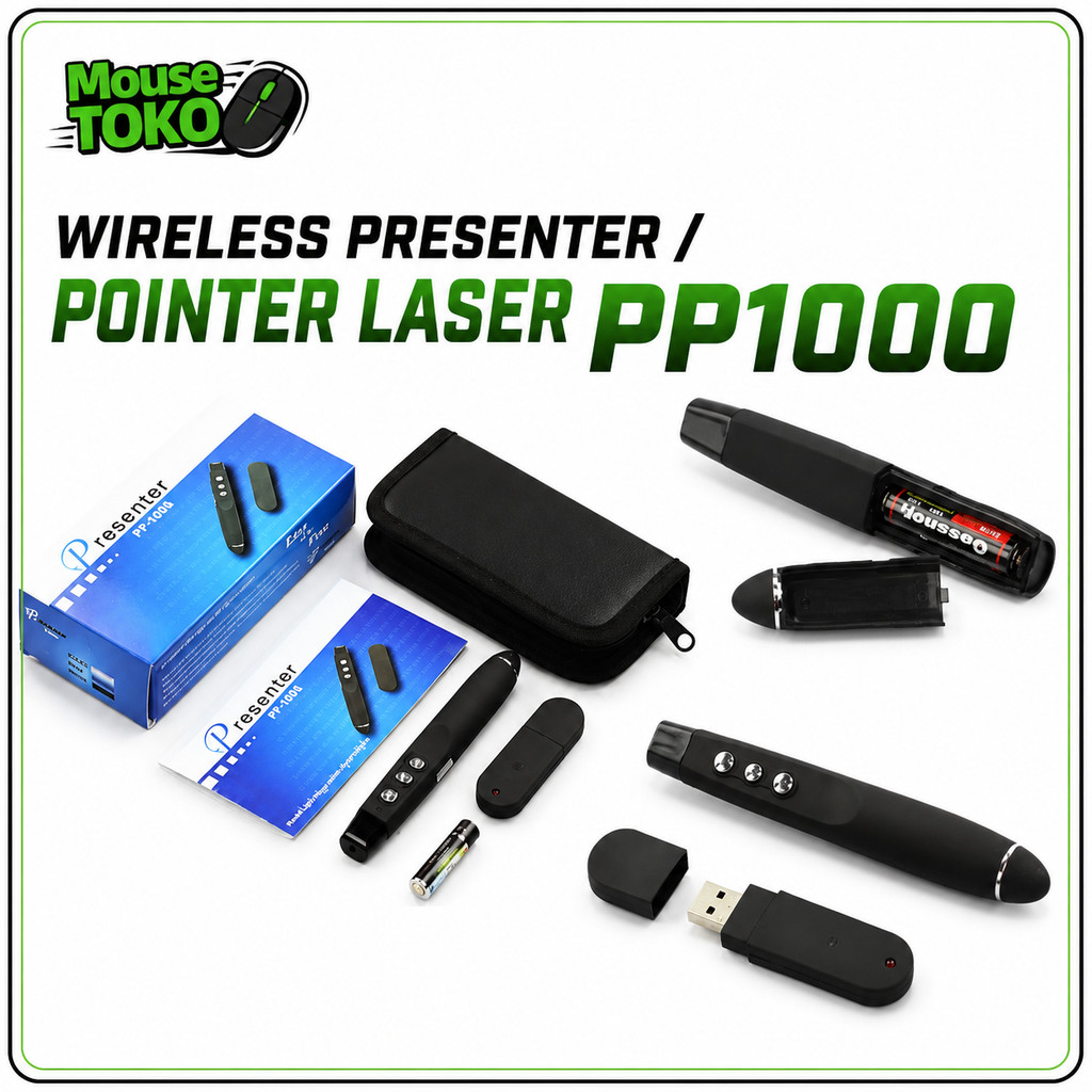 [TOKO_MOUSE] Presenter Laser Pointer Wireless PP 1000 / Laser Pointer