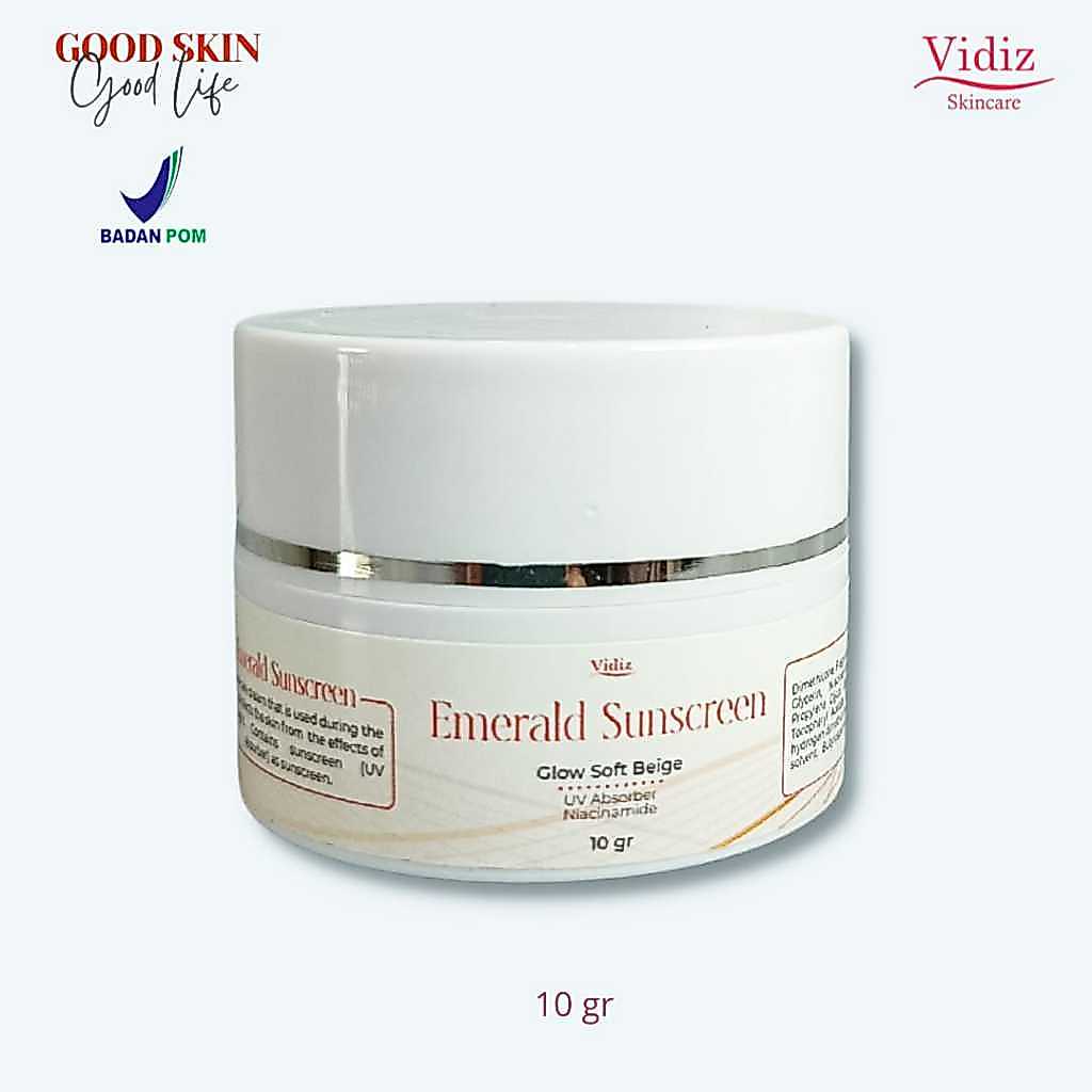 Krim Siang Untuk Mencerahkan – Vidiz Skincare Suncare Emerald Glow Untuk Kulit Kering Kusam Flex Nor